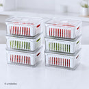 Kit 6 Organizadores 2,2 Litros de Geladeira Acrílico